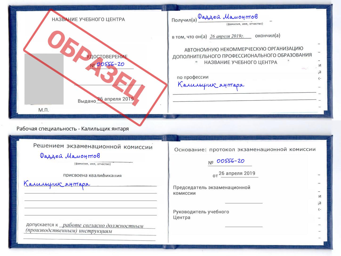 Калильщик янтаря Славгород