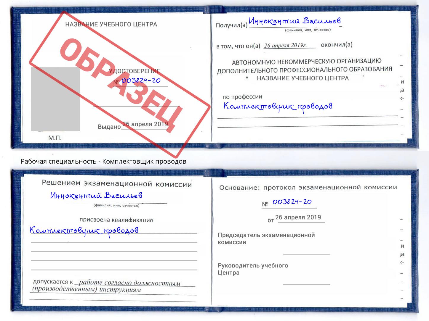 Комплектовщик проводов Славгород