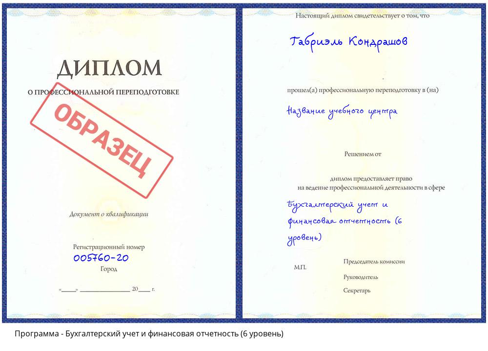 Бухгалтерский учет и финансовая отчетность (6 уровень) Славгород
